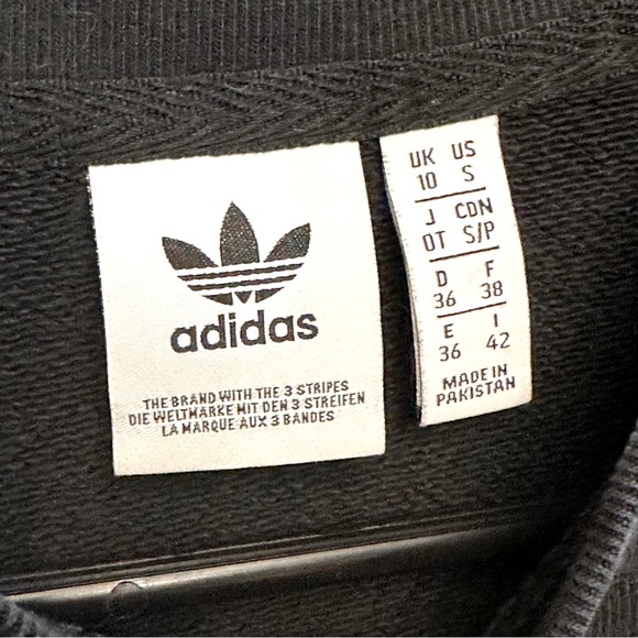 Adidas Trefoil Oversized Crewneck Sweatshirt in Black (Small) - Picture 5 of 7